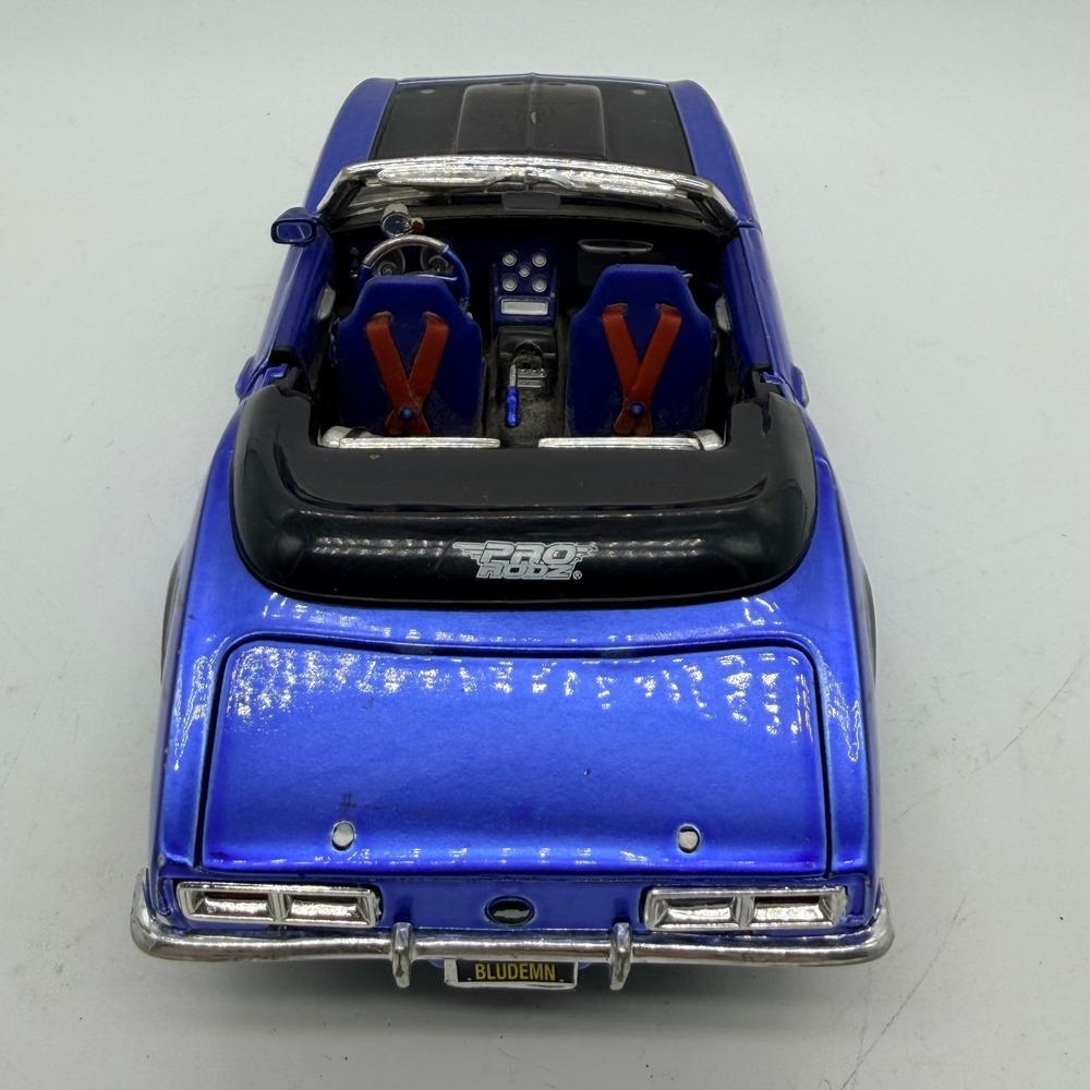 Vintage 1968 Maisto Chevrolet Camaro SS PRO RODZ Blue Convertible Die Cast Car - Picture 12 of 15